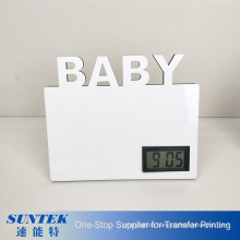 Baby Photo Frame MDF Sublimation Frames Sublimation Blanks with Clocks